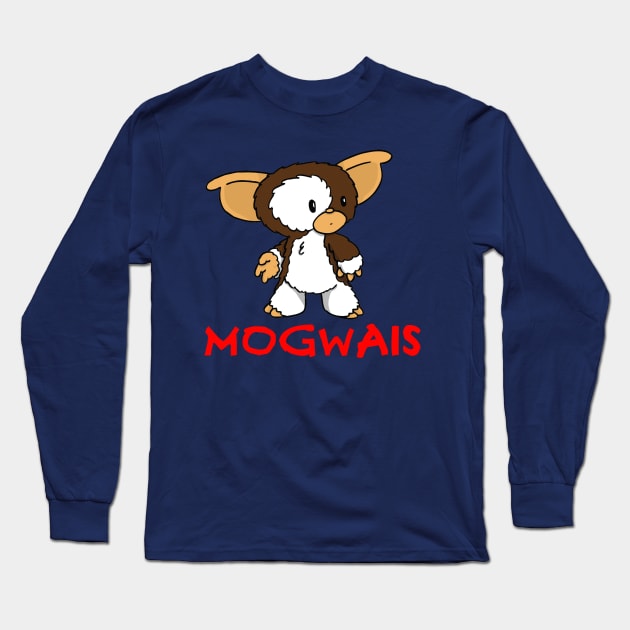 Mogwais Long Sleeve T-Shirt by jerryfleming